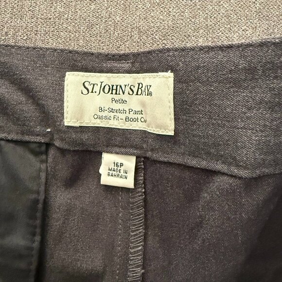 St. John's Bay Classic Fit - Boot Cut Pants Size 16P - Picture 4 of 6